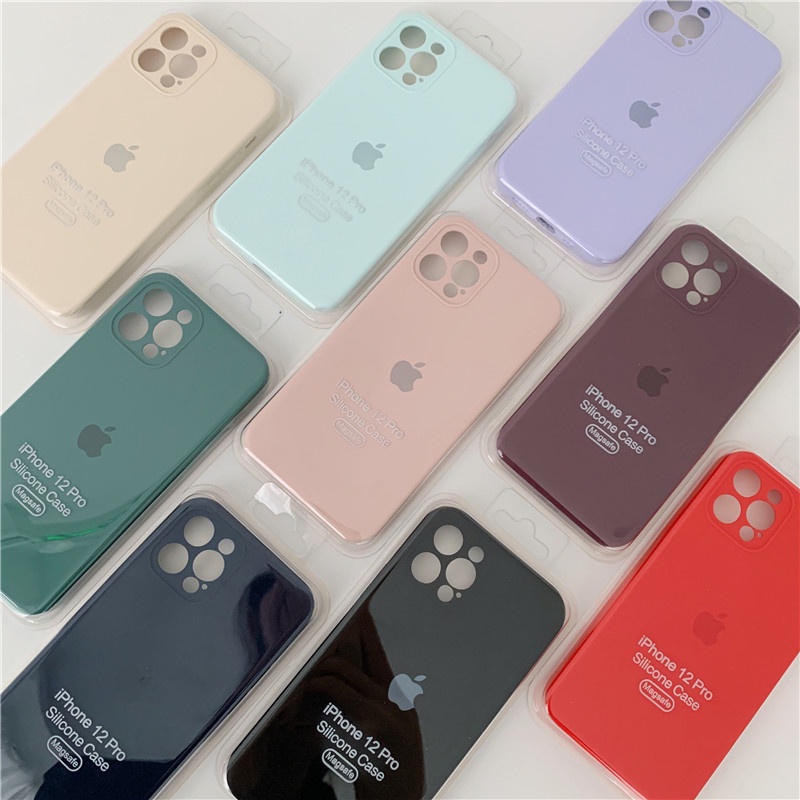 funda líquida oficial original para iphone se 2020 11 12 pro x xr xs funda para iphone 12 pro max 7 6 8 6s plus cubierta completa con caja #4