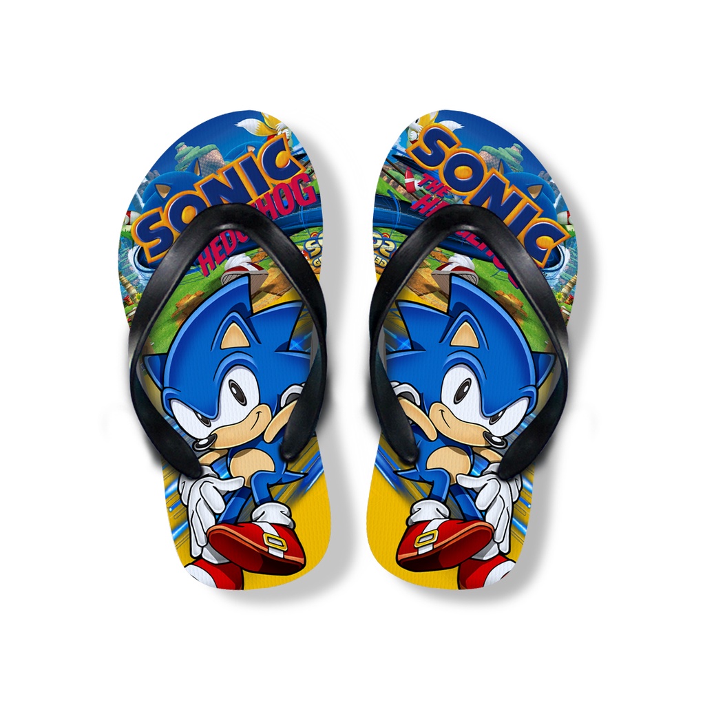 Chanclas Para Ninos Sonic The Hedgehog Motivo Rapido Shopee Colombia