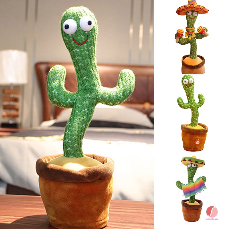 4 piezas cabeza de temblor de primavera decoración creativa del hogar plantas de juguete de flores para decoración de interiores de coche Decoración de coche de cactus 