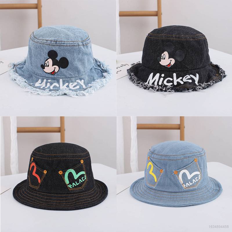 vaquero mickey mouse sombrero de cubo pescador sombrero para niños unisex al aire libre sombrero de sol todo partido gorra para las mujeres fresco verano viaje banners #10