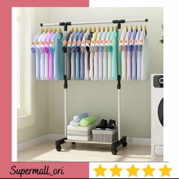 Soporte para colgar ropa individual, 4 ruedas, tendedero, 4 ruedas, ropa  resistente | Shopee Colombia