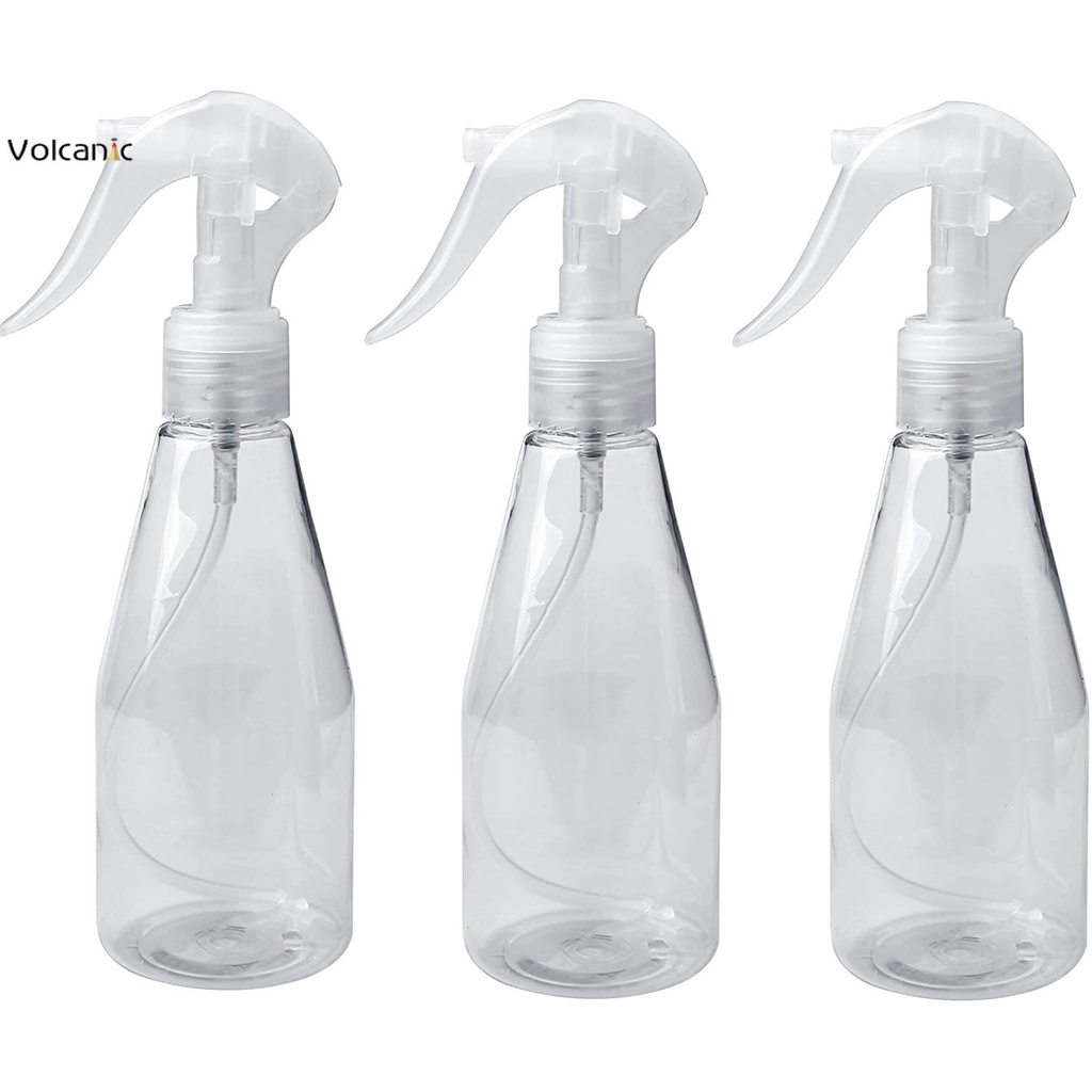 Elcoho 6 Botellas de Spray vacías de 200 ml con pulverizador de gatillo para Limpieza alimentación jardinería 
