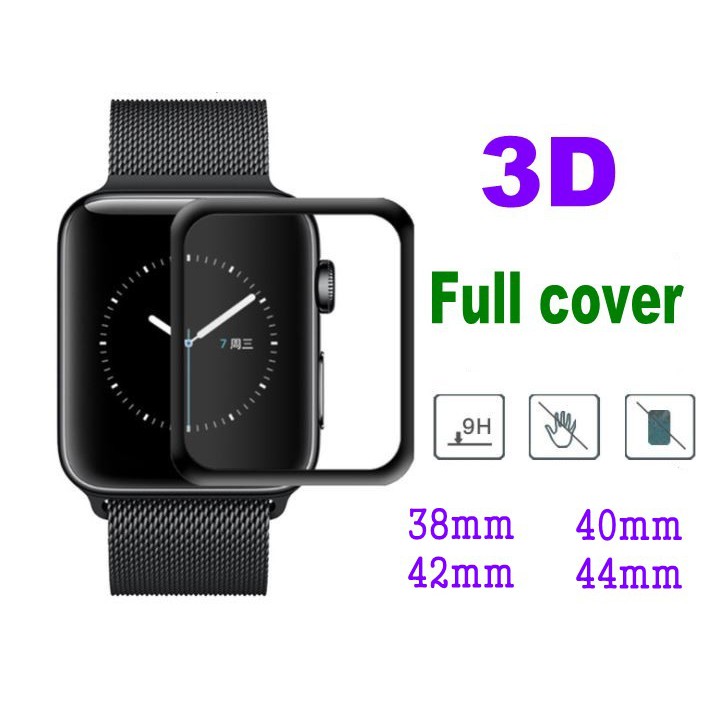 1PCS 3D Cubierta Completa Para apple watch 38mm 42mm 40mm 44mm Caso De Vidrio Templado Teléfono Protector De Pantalla Serie 4 3 2 1 #4