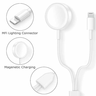Image of thu nhỏ 2 in 1 USB Magnetic Watch Charger Dock Charging Cable for iPhone iPod iPad iWatch #2