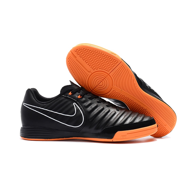 Quedar asombrado Regreso entrada Nike Tiempo X Legend VII negro naranja IC Futsal zapatos | Shopee Colombia