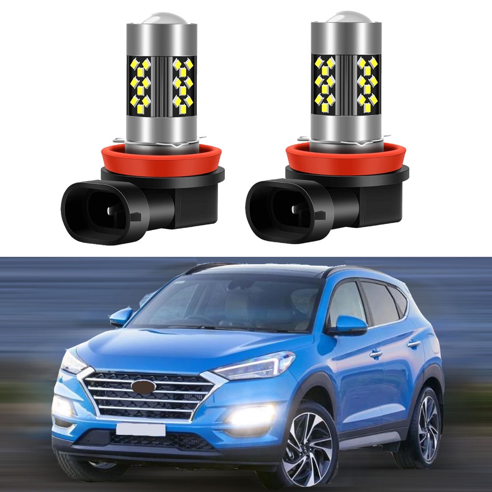 2pcs Led Coche Niebla Lámpara Para Hyundai Tucson 2016 2017 2018 2019 2020 2021 Bombilla Antiniebla Delantera Accesorios De Canbus #5