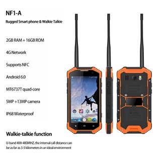 Image of thu nhỏ NF1-A 4G LTE Walkie Talkie Smartphone 4.7Inches 13MP Cámara Quad Core 2GB RAM 16GB ROM 4400mAh Android 6.0 NFC IP68 Impermeable Resistente Teléfono Móvil #0