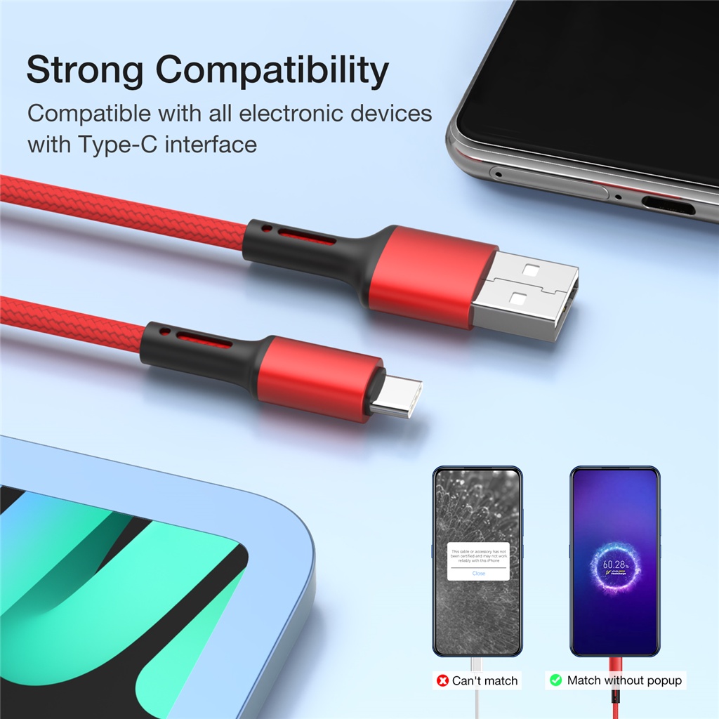 Alta Calidad De Carga Rápida USB Tipo C Cable Para Android Teléfono Móvil Cargador De Datos USBC QC 3.0 4.0 Largo 1m 2m 3m Corto 25cm Accesorios De 1 2 3 Metros Línea