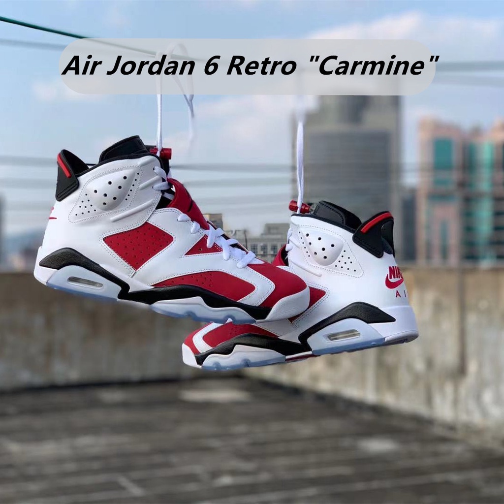 étnico En cualquier momento Medio nike air jordan 6 retro "carmine" blanco rojo alto top deporte zapatos al  aire libre casual zapatillas de deporte para los hombres | Shopee Colombia