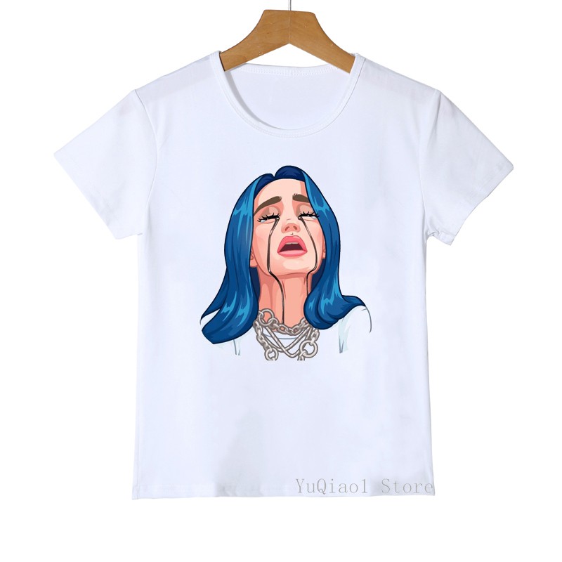 Vogue billie eilish Camiseta De Verano top Para Niñas/Niños Fresco hip hop  Ropa De Personalizada streetwear Gráfico Camisetas | Shopee Colombia