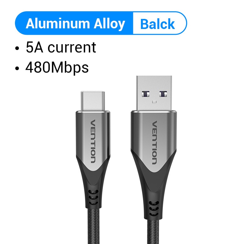 Image of Vention 5A Cable USB Tipo C Super Charge 40W Carga Rápida 3.0 SCP Cargador De-Extra Largo Durable Nylon Trenzado Para Huawei Samsung Xiaomi Teléfono Móvil #8