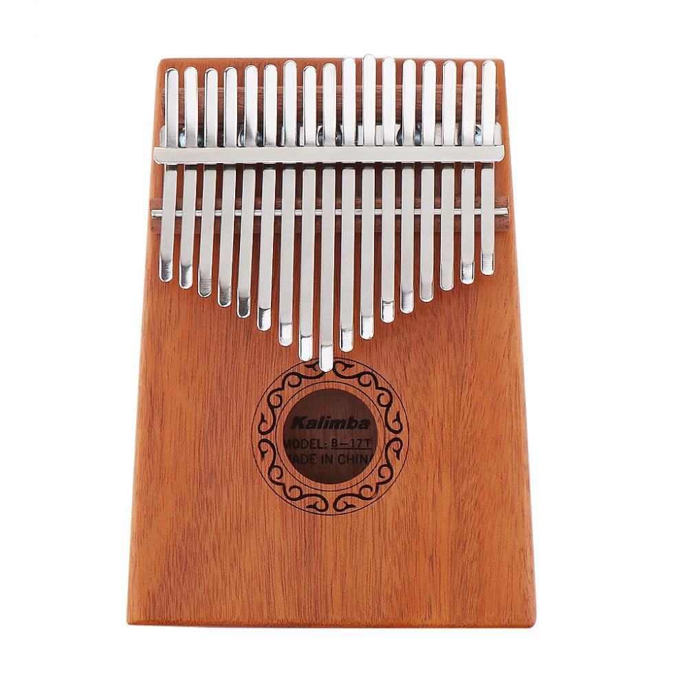 BEESCLOVER 17 teclas Kalimba Mbira Calimba africano caoba pulgar piano madera instrumento musical Snowflake 