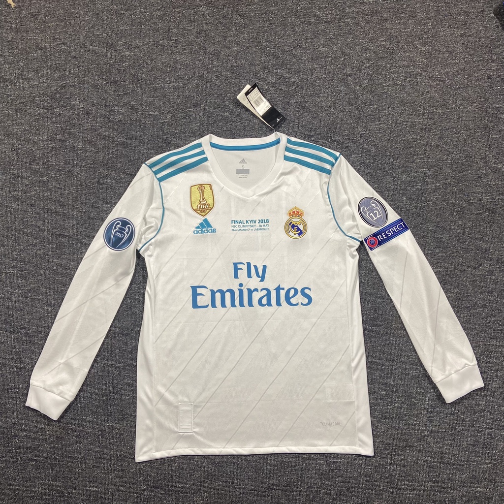 Listo Stock] Fans issues-17/18 Real Madrid home Larga Hombre jersey De Fútbol Xzlai | Shopee Colombia