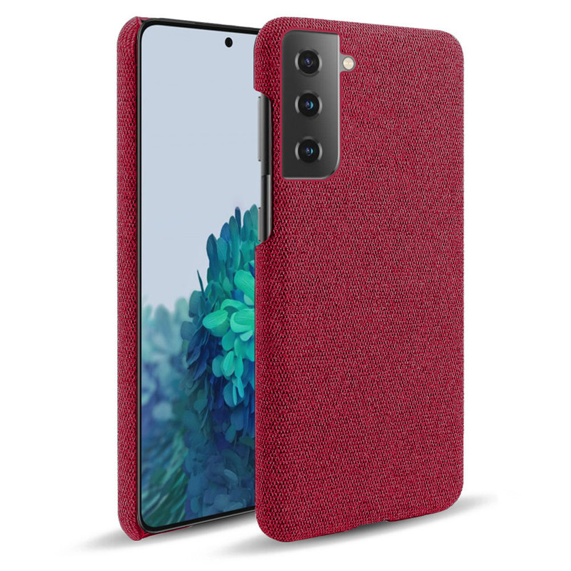 Capa De Celular Samsung Galaxy S7 Edge S8 S9 S10 Plus S10E S10X Retro Tela tejida Anti-rayado PC Contraportada Estuche rígido #3