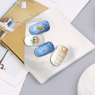atlantamart marble stone square - paleta redonda de esmalte de gel, diseño de uñas, color #9