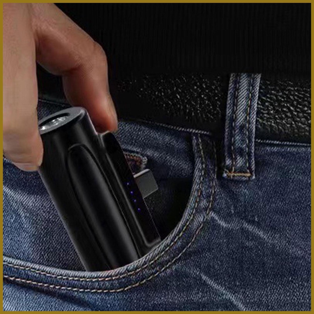 Linterna Compacta Con 5000mah Linternas Recargables Altas Lúmenes Cargador De Teléfono Portátil Flash tfal14co