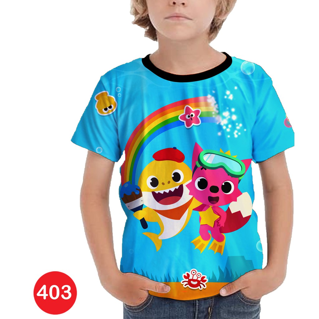 Pinkfong Baby Shark ropa 3D dibujos animados ropa serie niños 403d | Shopee  Colombia