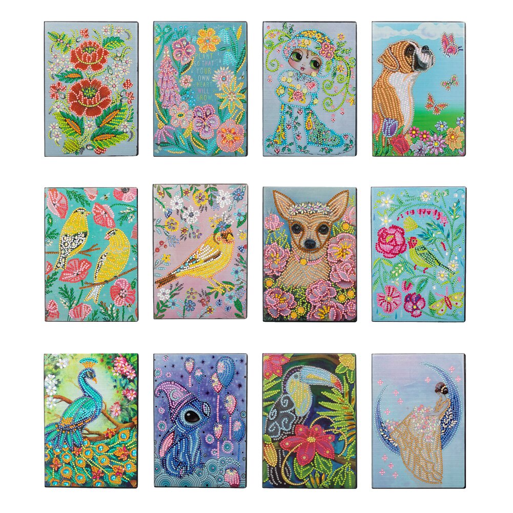Pintura de diamante 5D DIY para libreta, broca de forma especial, mosaico bordado de bocetos, Kit de artesanía a mano #1
