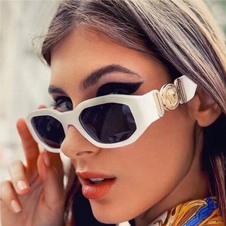 Image of Pequeño polígono cuadrado negro gafas de sol para las mujeres de la marca de moda gradiente Ins caliente gafas de sol de los hombres Hip Hop gafas UV400