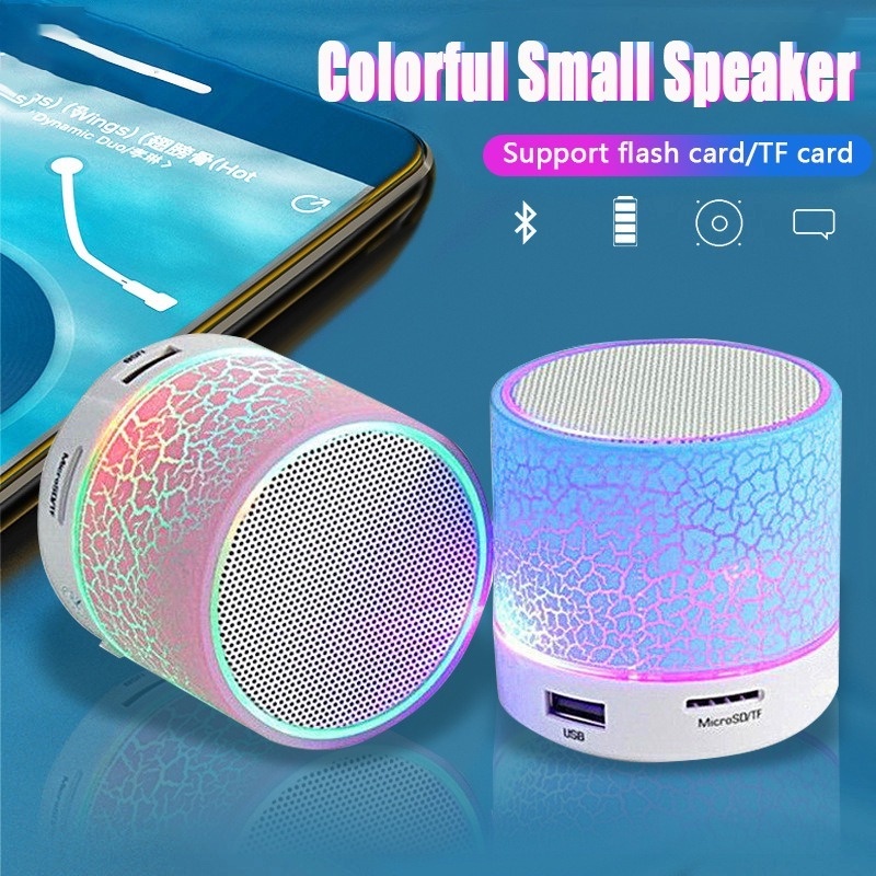 Bluetooth Mini Altavoz Portátil MP3 Inalámbrico Caja LED Tarjeta USB Subwoofer Para Notebook PC Teléfono Móvil | Shopee Colombia