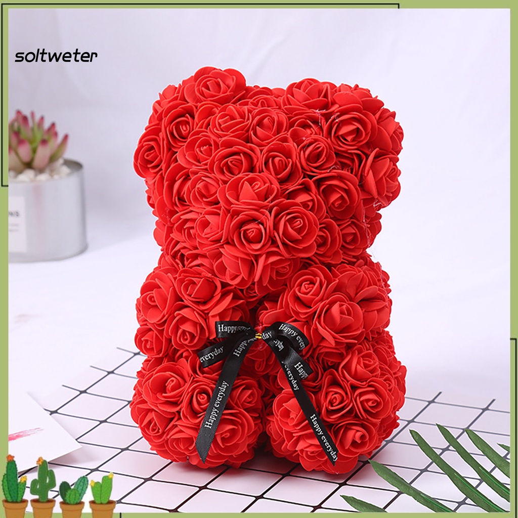 ST-Poliestireno Espuma De Falso Flores Oso Arreglo Floral De Falsa Planta  Encantador Decoración De Escritorio | Shopee Colombia