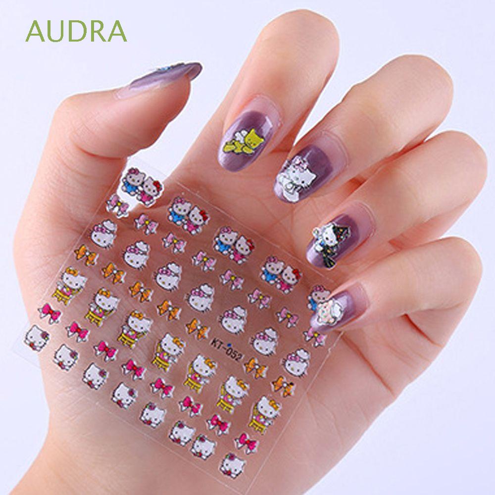AUDRA 30Pcs/set Nail Stickers Children Nail Art Decorations Kids Nail  Stickers Women Cute Self-Adhesive Cat Cartoon Girls DIY Nail  Decals/Multicolor | Shopee Colombia