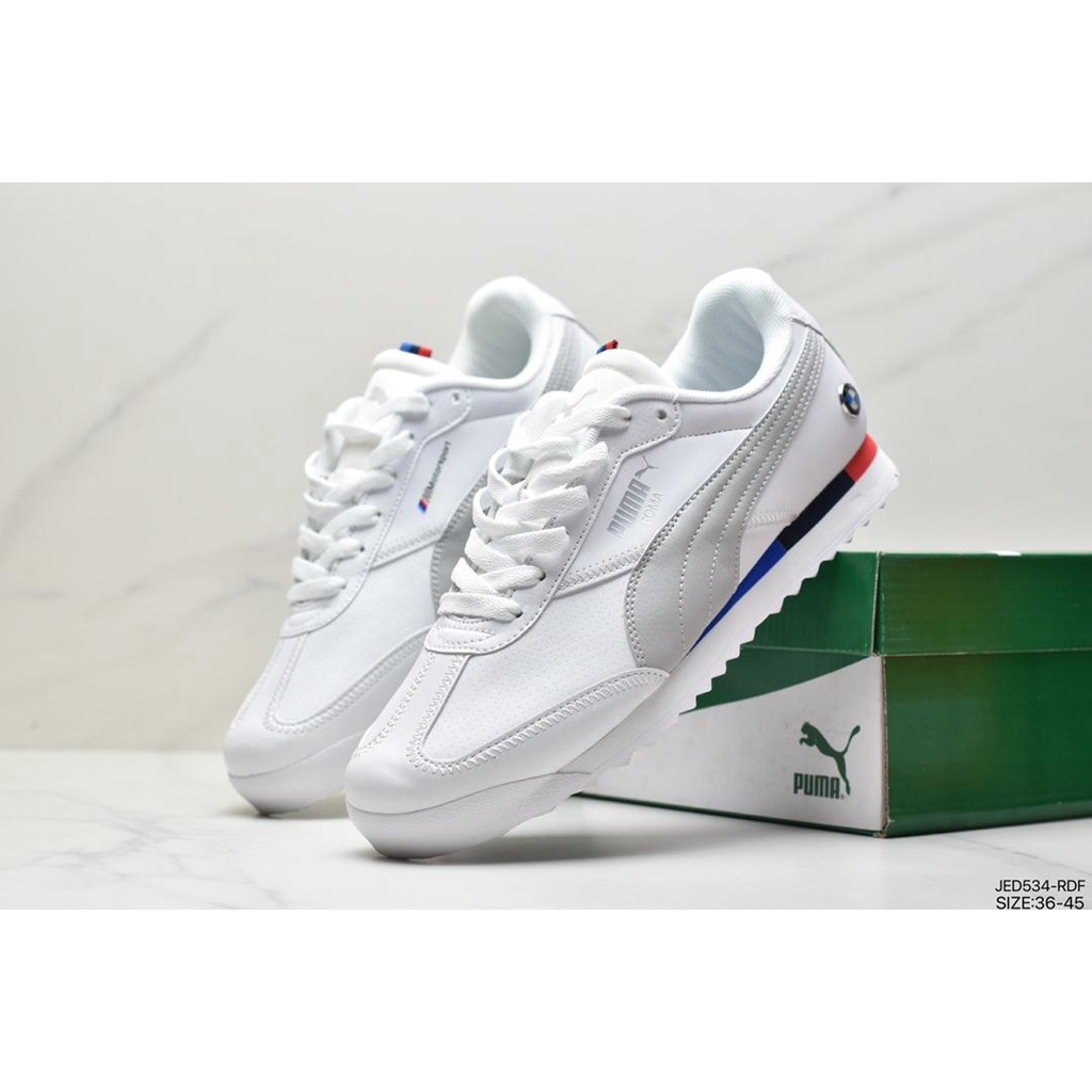 PUMA BMW MMS ROMA JR Roman Joint Cuero Low-Top Zapatos De Hombre Mujer Zapatillas De Tenis Para Hombres 547 Deportivos Casuales 306868-01 #2