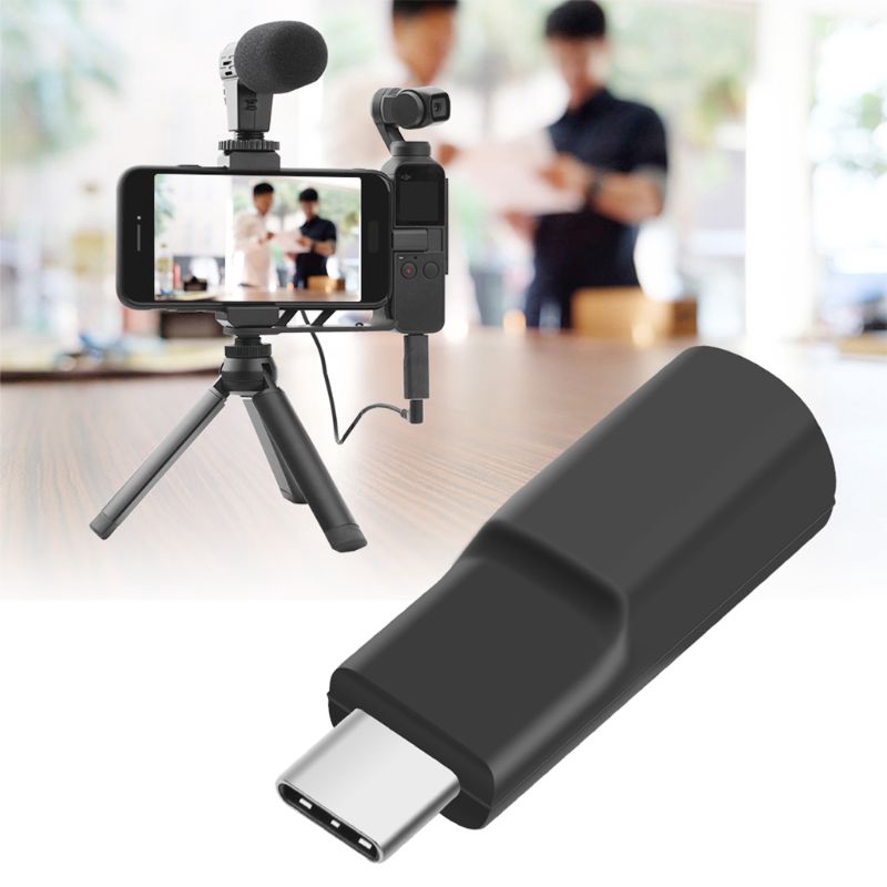 USB-C to 3.5MM Mic Microphone Adapter Pocket Audio Adapter for DJI Osmo Pocket 