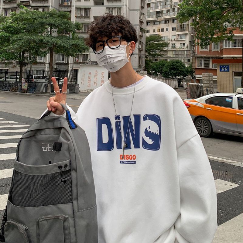 S - 6xl) DINO dinosaurio DISGO Crewneck Jumbo Oversize coreano Harajuku estilo urbano lindo Ulzzang suéter | Shopee Colombia