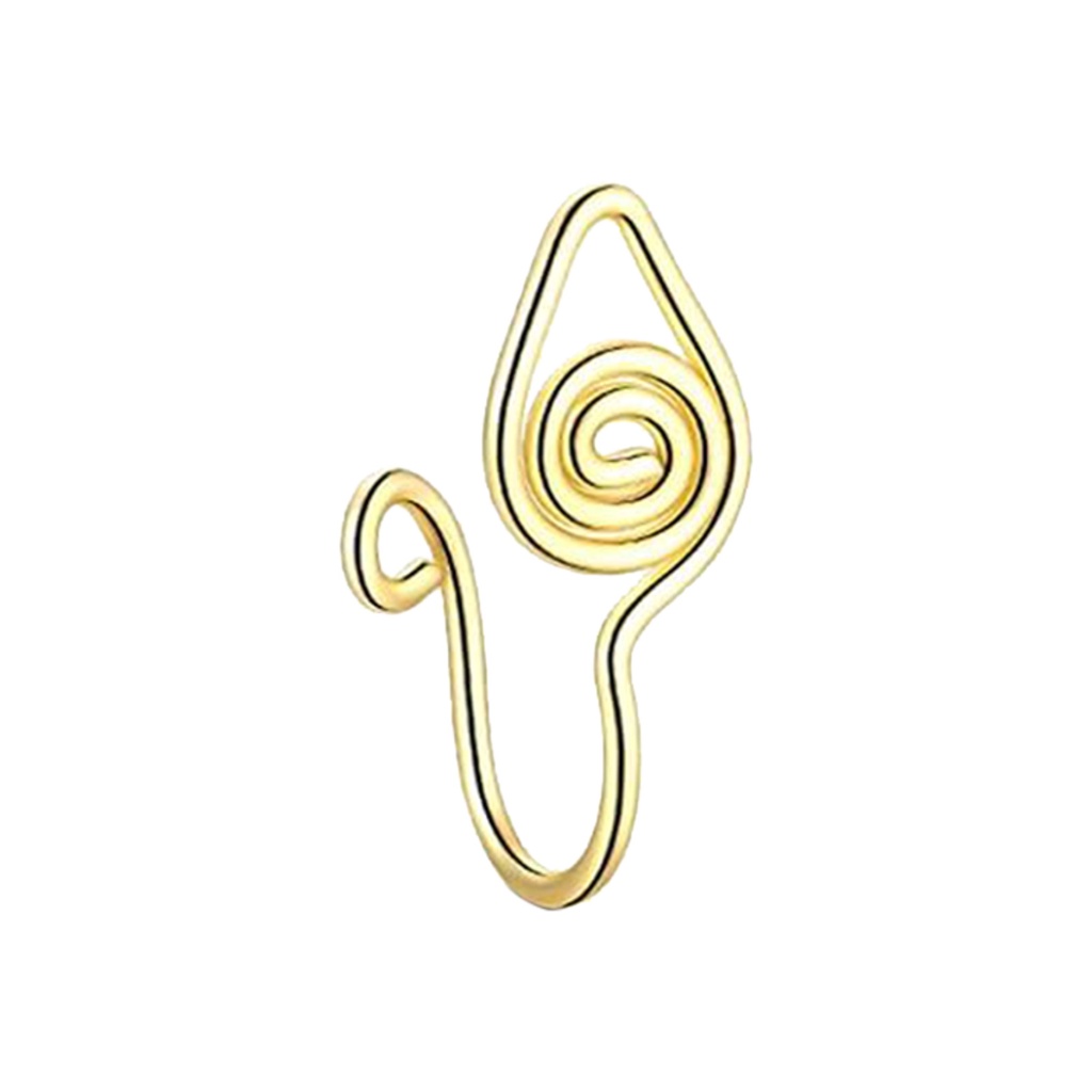 Anillo Nariz En Piercing Oro Puño Clip Para Mujeres Africano No Joyería