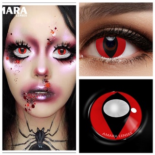 1 Par De Lentes De Contacto De Color Para Ojos Anime Cosplay Loco Rojo  Halloween Belleza Maquillaje | Shopee Colombia