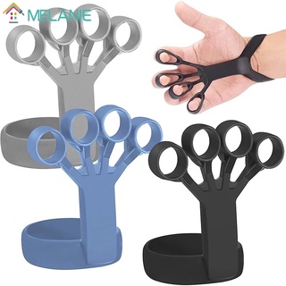 Image of Silicone Hand Grip Strengthener / Upgraded Finger Stretcher and Finger Exerciser / Wrist Tension Ring Pressure Relief Resistance Band For Hand Therapy, Arthritis, Carpal Tunnel, Rock Climbing and Guitar