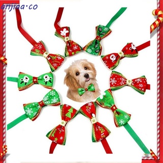 Image of ANJIAA Dog Bow Tie Nuevo Ajustable Navidad Mascota Corbata