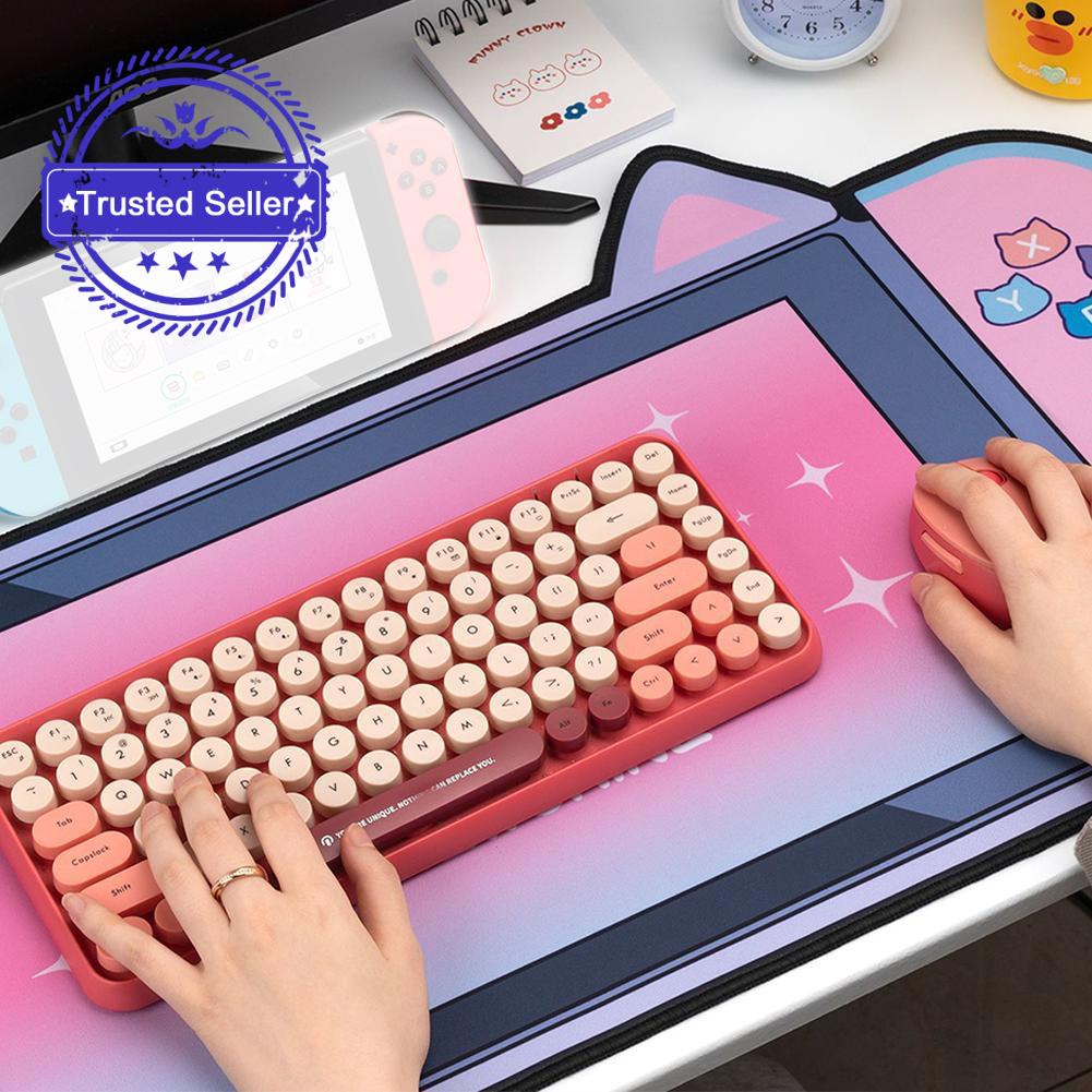 Lindo Reproductor Alfombrilla De Ratón Soporte De Teclado Grande De Dibujos  Animados Y Mano Antideslizante Gato Durable D7W6 | Shopee Colombia