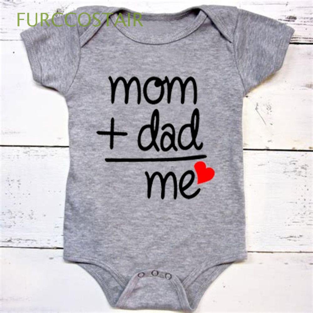 Furccostair Ropa Recien Nacido Bebe Mono Verano Trajes Monos Ducha Regalo Mama Mas Papa Es Igual A Mi Lindo Divertido Nino Camisas Shopee Colombia