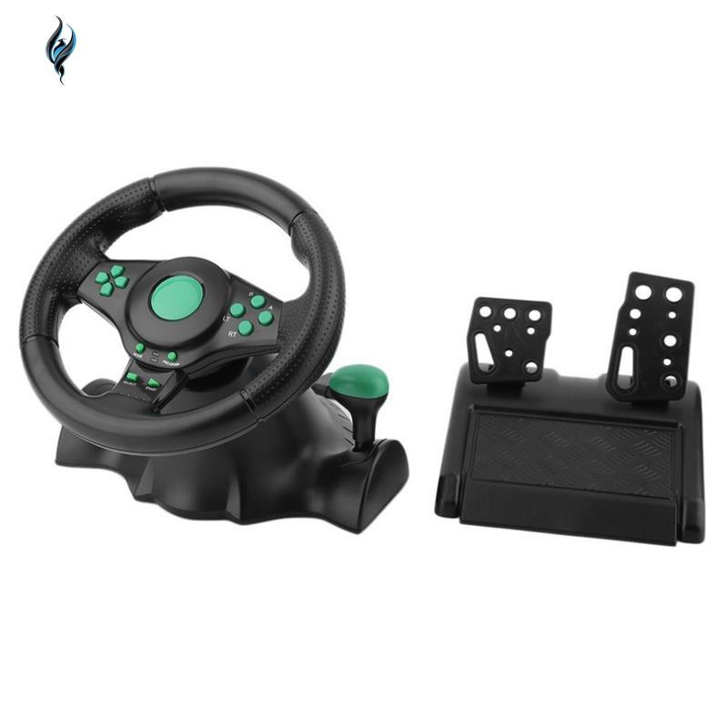 Juego De Carreras De Volante Para Xbox 360 Ps2 Para Ps3 Computadora Usb Volante De Coche De 180 Grados Rotacion Vibracion Con Pedales Shopee Colombia