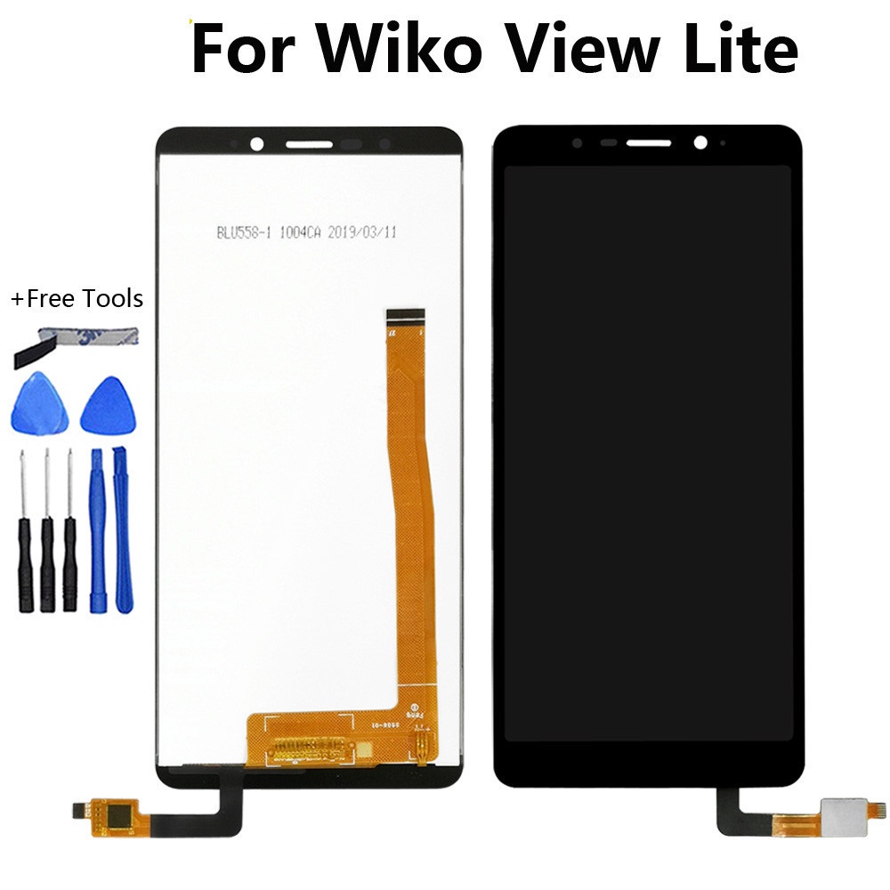 Para Wiko ver 4 Pantalla LCD Táctil Digitalizador Conjunto de Reemplazo Negro 