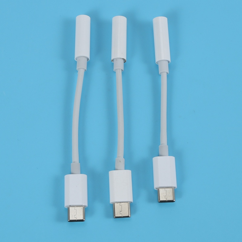 Image of 3Pcs Tipo C A 3,5 Mm Adaptador De Audio De Auriculares , USB-Hembra AUX Micrófono Conector Cable Para Motorola Moto Z , Le 2/Pro 3 , No Compatible Con HTC Y Pixel (Blanco) #5
