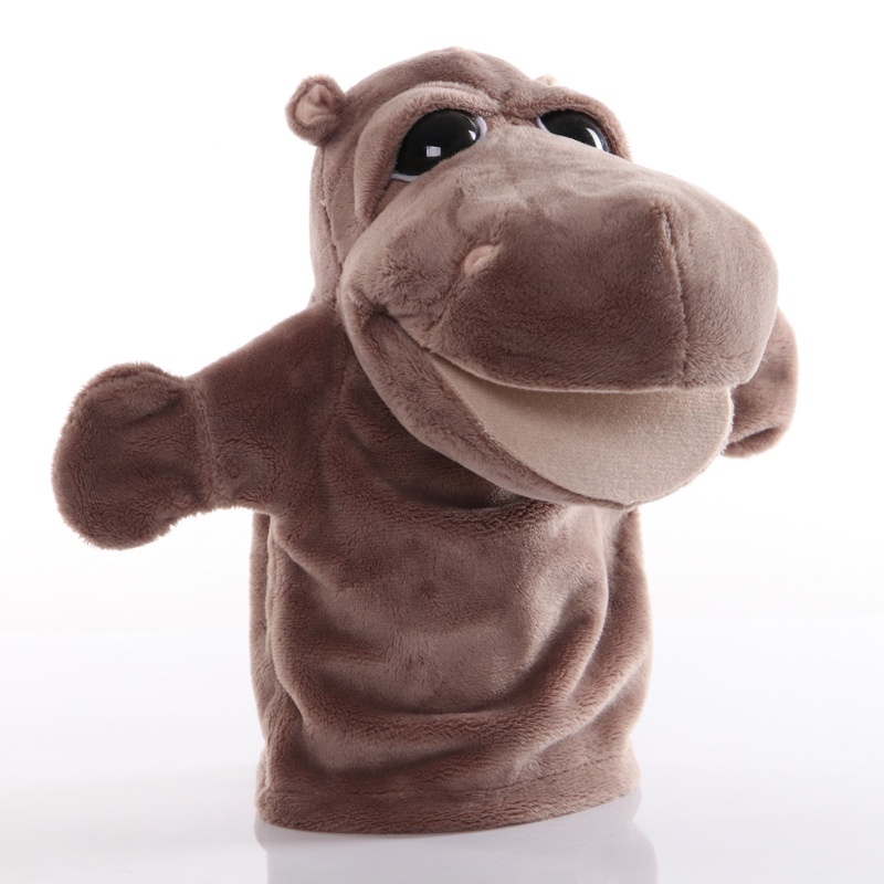 24 Horas Para Entregar goodsDesign Cute Hand Puppet Juguetes De Peluche Boca Móvil Animal Elefante Cocodrilo Rinoceronte Muñeca Suave Bebé Juguete Educativo Regalo SSAQ #6
