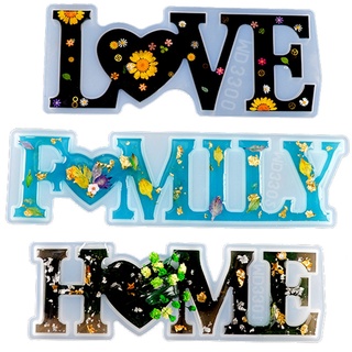Image of thu nhỏ SIY LOVE FAMILY Home Adornos Del Alfabeto Inglés Molde De Resina Epoxi Letras Decoraciones Para El Hogar Silicona Hecho A Mano #0