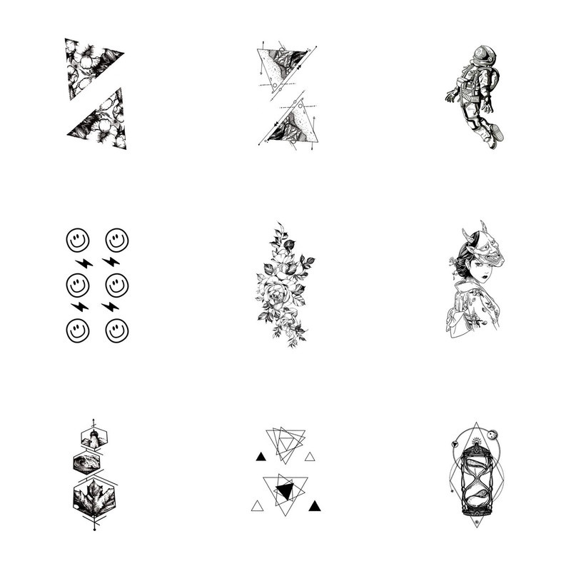 【MEET Magic Tattoo】 6 Cm x 10 Tatuaje Mágico Impermeable Temporal Adhesivo Dura Hasta 15 Días