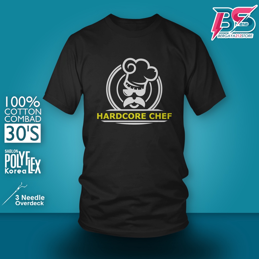 COTTON COMBED Camiseta Distro I am Hardcore Chef peinado algodón / camiseta  Unisex Logo utensilios de cocina | Shopee Colombia