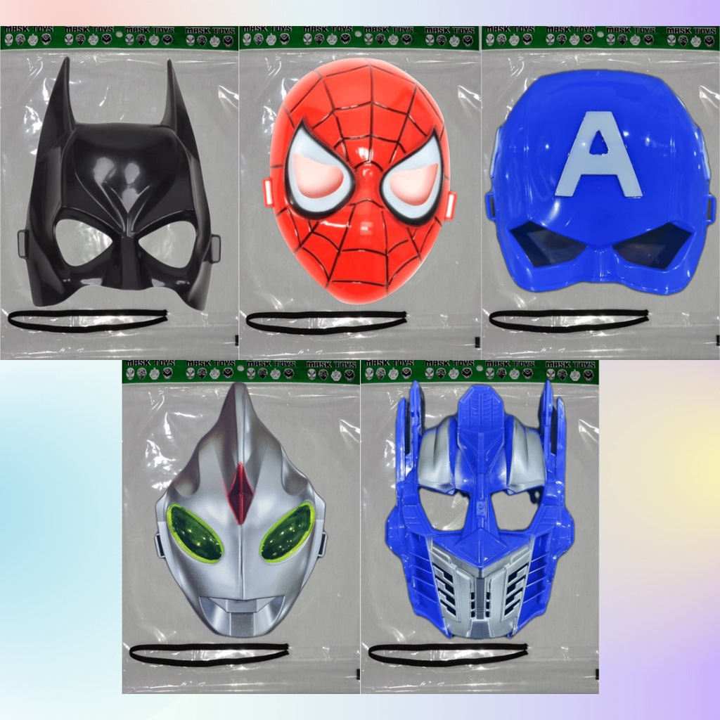 Máscara de juguete superhéroe para niños (BATMAN, SPIDERMAN, capitán,  ULTRAMAN, OPTIMUS) | Shopee Colombia