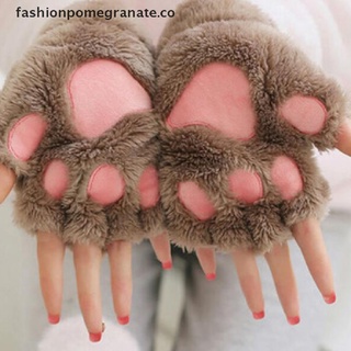 Guantes De Oso Esponjoso De Peluche Con Garras De Gato De Moda , Disfraz De Medio Dedo , Regalo De Fiesta CO Guantes De Oso Esponjoso De Peluche Con Garras De Gato De Moda , Disfraz De Medio Dedo , Regalo De Fiesta CO #1