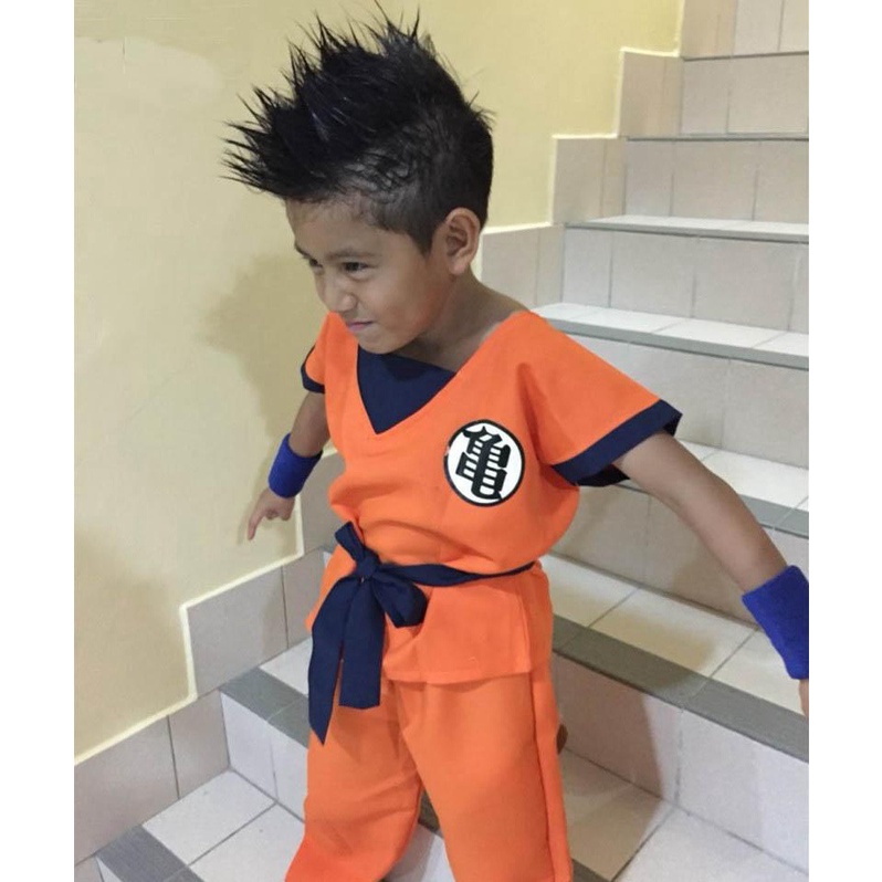 cosplay Goku Dragon Ball Disfraz De Juego Para Niños De 5 Piezas Traje |  Shopee Colombia