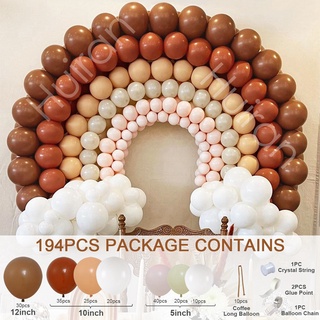 194pcs Boho Marron Arco Iris Globo Guirnalda Kit Colorido Latex Globos Boda Aniversario Bebe Ducha Fiesta De Cumpleanos Decoracion Necesidades Suministros De Shopee Colombia