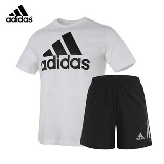 Adidas/Adidas hombres deportivo verano de secado rápido pantalones cortos de corta camiseta de dos piezas conjunto | Shopee Colombia