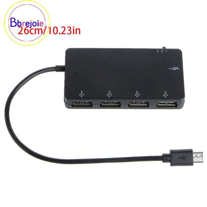 Image of Adaptador de Cable Hub Micro USB de carga de alimentación OTG de 4 puertos para tableta de teléfono Android #4
