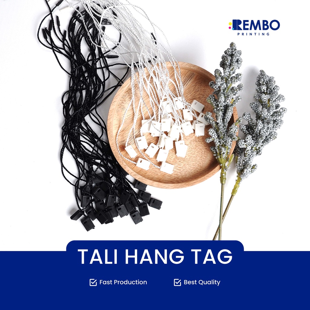 Hangtag cuerda Handtag marca blanco y negro Premium Loop Pin Hang Tag ropa  etiqueta etiqueta | Shopee Colombia