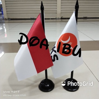 Image of Poste de mesa + PKS + bandera de fiesta de INDONESIA